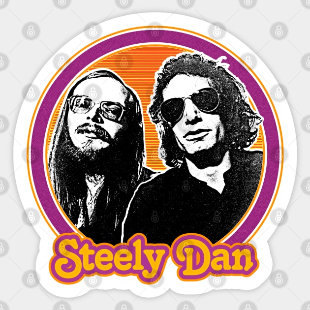 Steely Dan / Original Retro 1970s Style Design Sticker by DankFutura